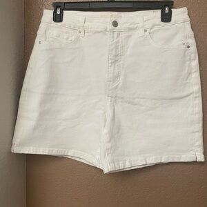 Classic White Jean Shorts for Women